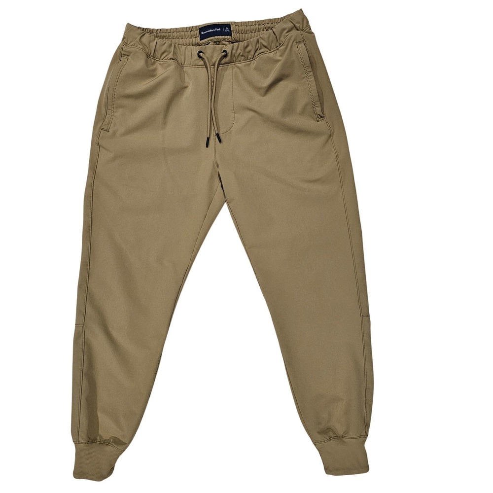 Abercrombie & Fitch Men S Tan Jogger Pants Athletic Casual